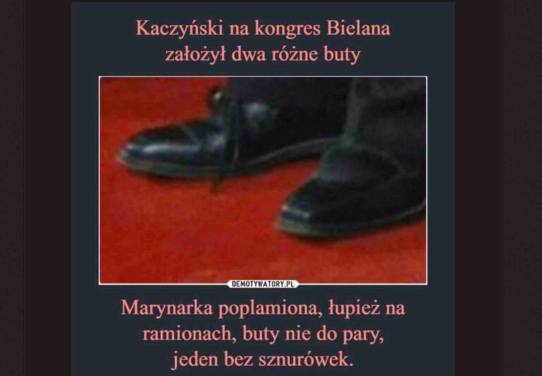 Buty Kaczyńskiego – wpadka prezesa PIS?