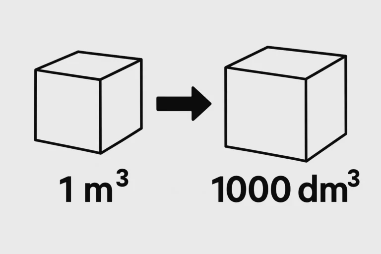 1 m3 ile to dm3