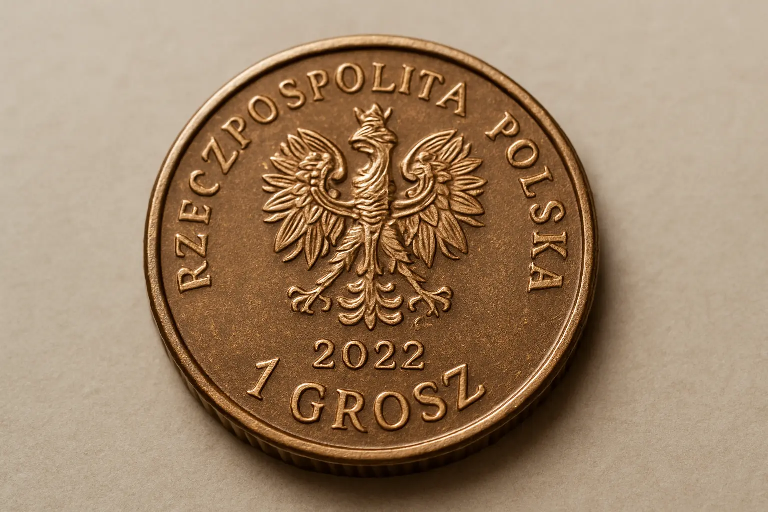 Ile dokładnie waży moneta 1 grosz?