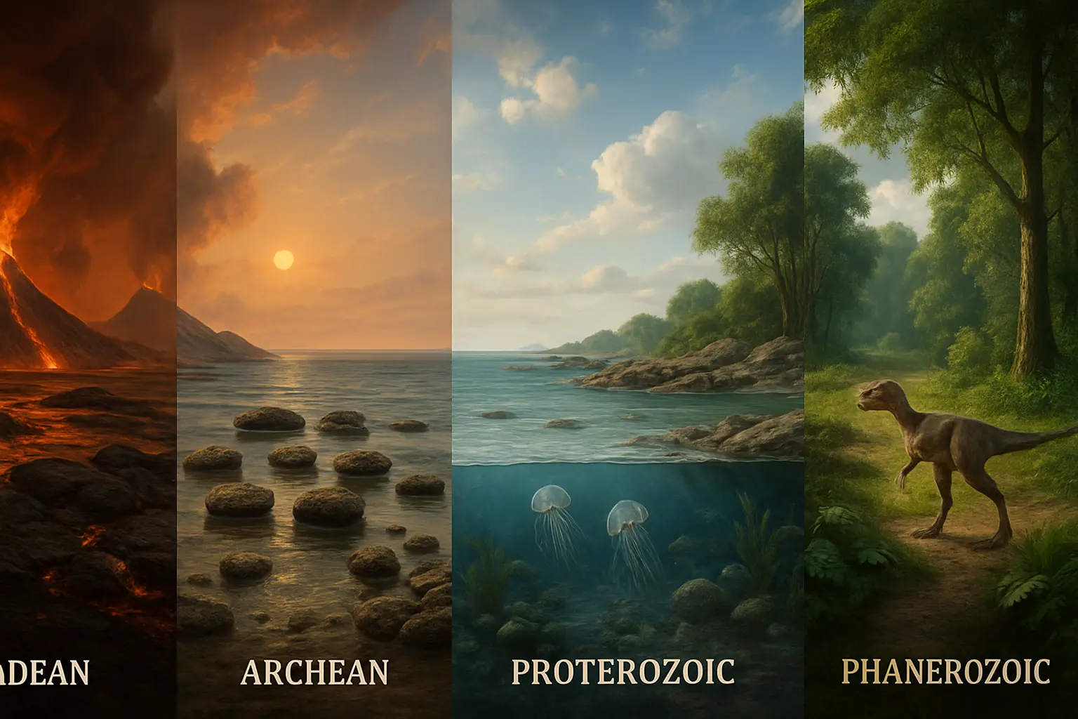 W jaki sposób ery wyznaczają etapy rozwoju życia na Ziemi?